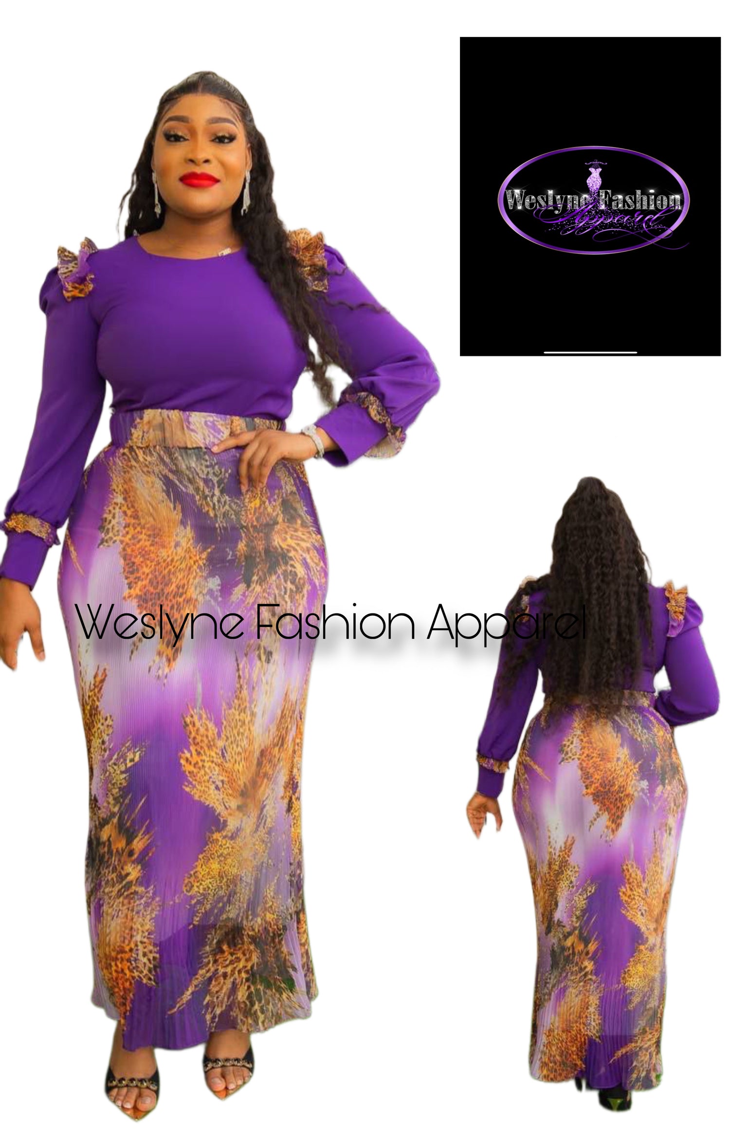 LONG 2 PIECE SKIRT-SET